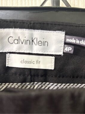 Calvin Klein Black Classic Fit Slacks
